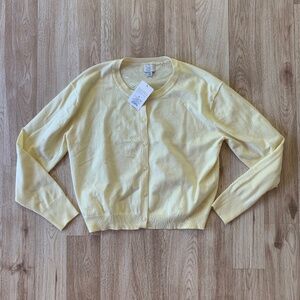 Super Cute Creamsicle Yellow Cardigan